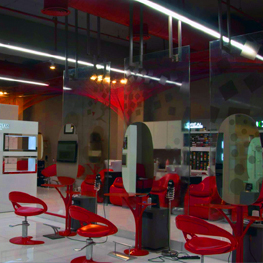 Интересные дизайнерские решения салона красоты Ambika Pillai Salon, Нью-Дели, Индия