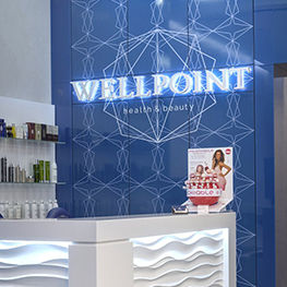 Парикмахерское оборудование Maletti в интрьере салона красоты Wellpoint Beauty