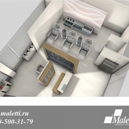   -  3d comtesse pianta Salon Interior