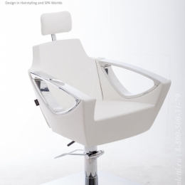 Визажное кресло Maletti Angelina Rec. с откидывающейся спинкой на квадратном основании