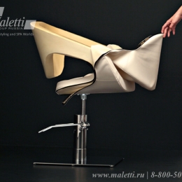Парикмахерское кресло Maletti Striaptease на квадратном основании со сменным чехлом